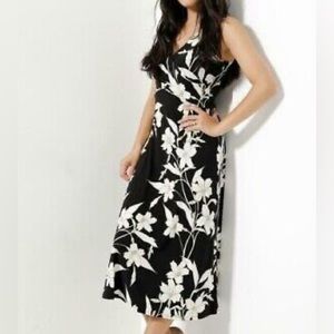 ⬇️NWT LAUREN Ralph Lauren Woman Floral Midi Dress Size 2